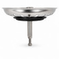 Edelstahlkorb 79 mm classic multiray Ablaufventil Spüle automatisch, höhenverstellbar Edelstahlkorb 79 mm classic multiray Ablaufventil Spüle automatisch, höhenverstellbar