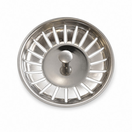 Panier inox 83 mm à bille pour bonde évier manuel, hauteur 55 mm LB PLAST 1158 - Image 3/4