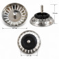 Panier inox 83 mm à bille pour bonde évier manuel, hauteur 55 mm Panier inox 83 mm à bille pour bonde évier manuel, hauteur 55 mm