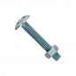 Bullone poêlier in acciaio zincato 8x100mm confezione da 2 pezzi VYNEX