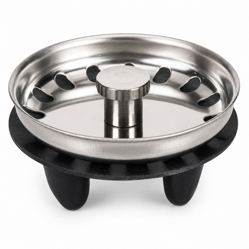 Korb Spüle INOX 53 mm manuell für Ablaufventil Spüle 84 mm