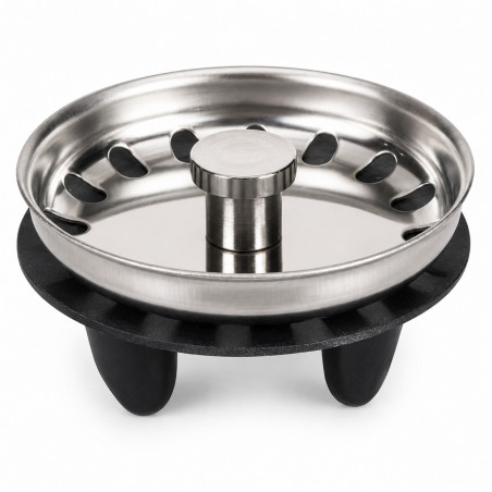 53 mm manual stainless steel kitchen sink basket for 84 mm sink drain plug tray