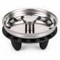 Cestello lavello inox 53 mm manuale per placca piletta lavello 84 mm Cestello lavello inox 53 mm manuale per placca piletta lavello 84 mm