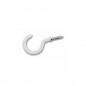 Gancio rilsanizzato bianco 2,5x10mm confezione da 15 pezzi VYNEX