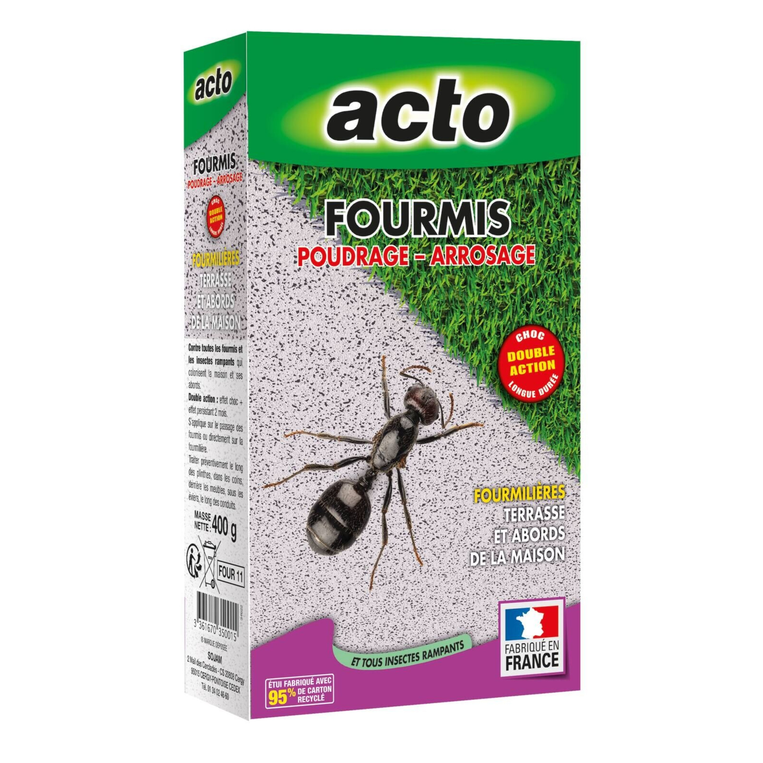 Antihormigas en polvo 400g FOUR11 Plus ACTO 158345