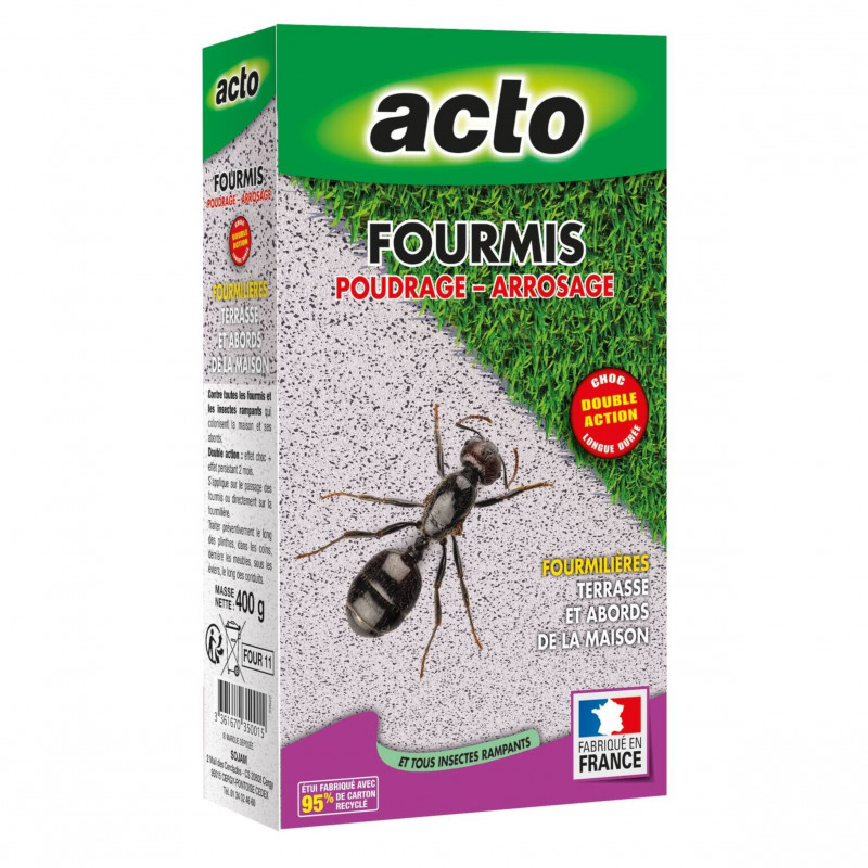 Antifourmis ACTO box 400G insecticide powder for ants and crawling insects Antifourmis ACTO box 400G insecticide powder for ants and crawling insects