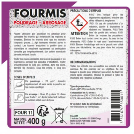 Ameisenmittel Pulver 400g FOUR11 Plus ACTO 158345