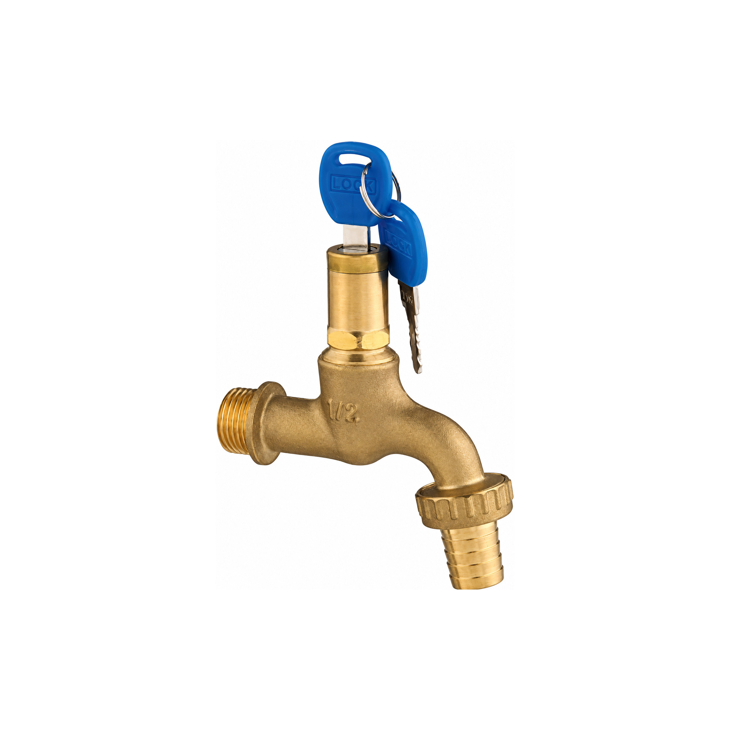 DRAW-OFF TAP 1/2-3/4 WITH LOCK + 2 KEYS 114018