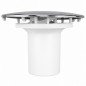 Coperchio 120 mm metallo cromato con tubo di guardia per piletta piatto doccia Coperchio 120 mm metallo cromato con tubo di guardia per piletta piatto doccia