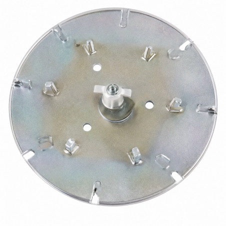 120 mm Chrommessinghaube mit VALENTIN 033000.000.00 Rohr
