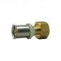 Raccord laiton multicouche écrou tournant femelle 20x27 pour tube diamètre 20mm Raccord laiton multicouche écrou tournant femelle 20x27 pour tube diamètre 20mm
