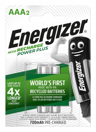 Pila recargable AAA Energizer 700mAh uso diario