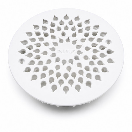 White PVC grille diameter 150 mm for PURUS trap
