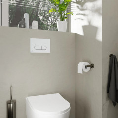 Plaque déclenchement WC Idéal Standard Oleas M1 chrome mat