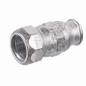 Flange fitting 1"1/4 (33x42) female steel tube 42.4 mm outer