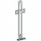 Reversible sliding runner CIME nickel-plated steel 140mm the pair