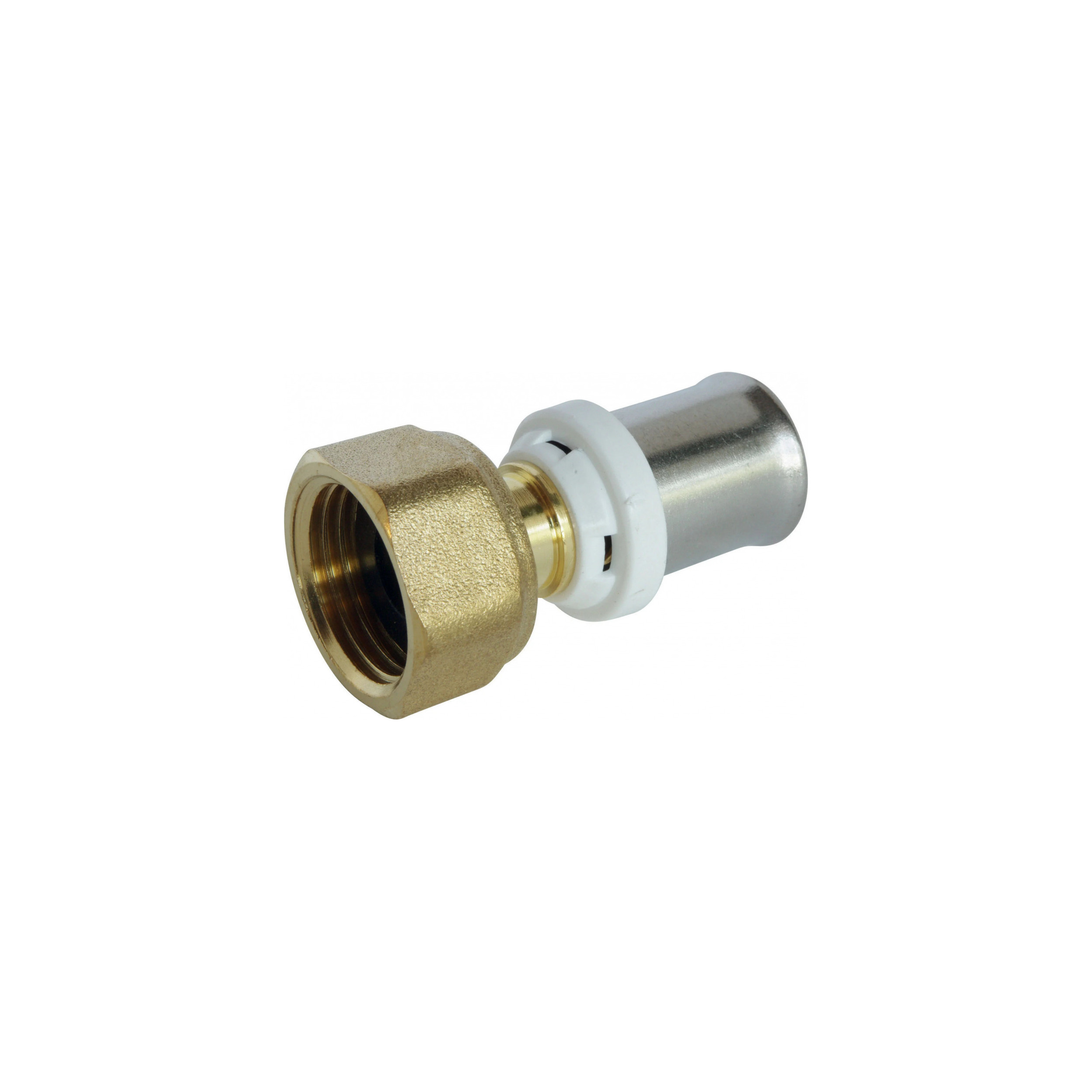 Raccord droit multicouche Codital 16mm écrou tournant 1/2" 2025420161500