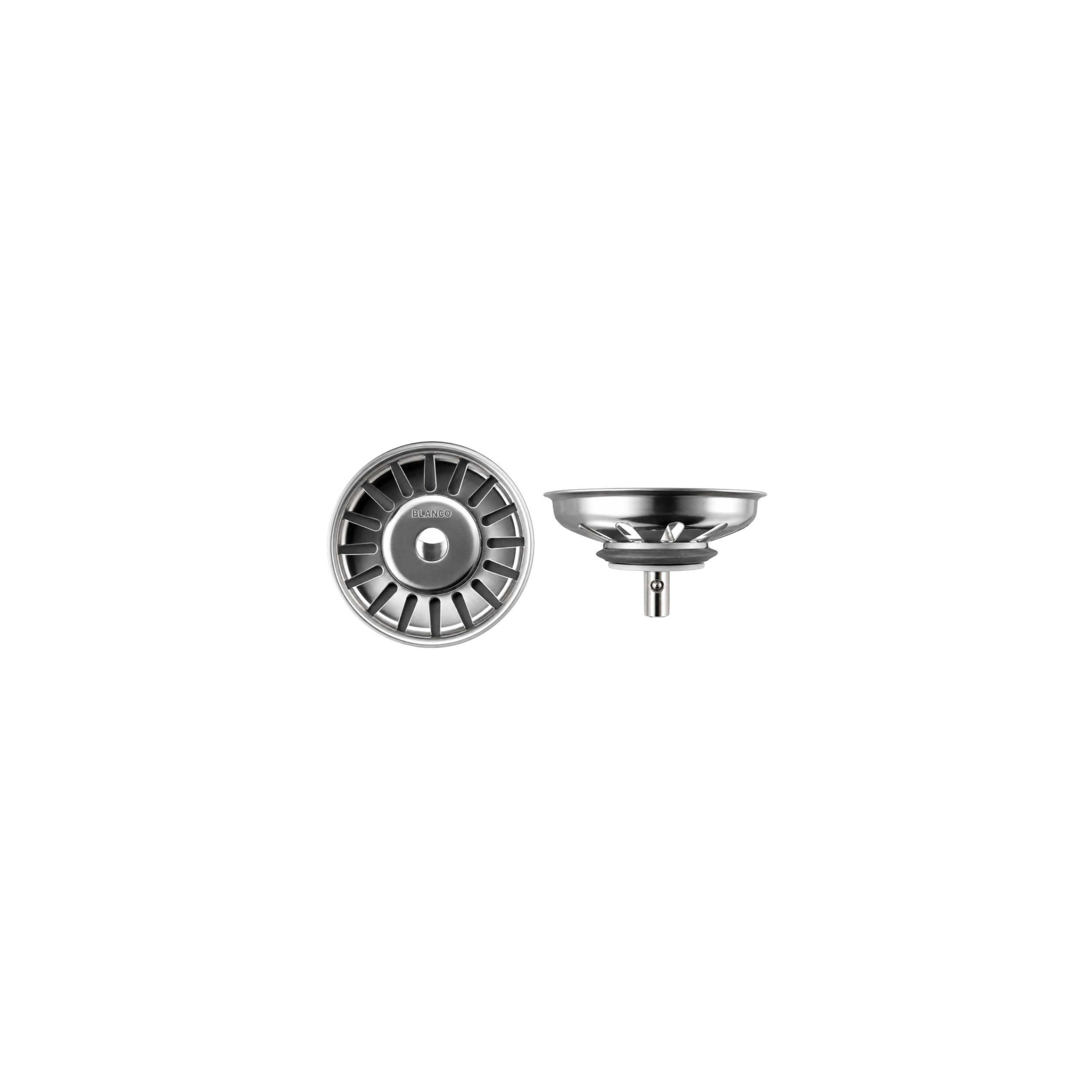 Removable stainless steel basket sink strainer diameter 80 mm, 16 holes BLANCO 901991 - Image 1/3