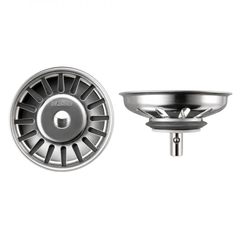 Removable stainless steel sink strainer basket diameter 80 mm, 16 holes Removable stainless steel sink strainer basket diameter 80 mm, 16 holes
