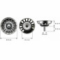 Verwijderbare roestvrijstalen mand gootsteenfilter diameter 80 mm, 16 gaten Verwijderbare roestvrijstalen mand gootsteenfilter diameter 80 mm, 16 gaten