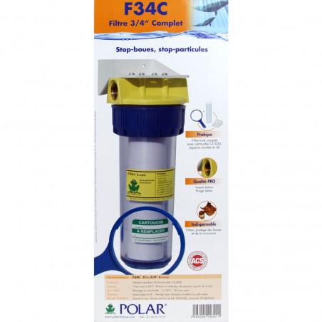 FBP34C Filtro a fanghi in 3/4" con by-pass POLAR FBP34C