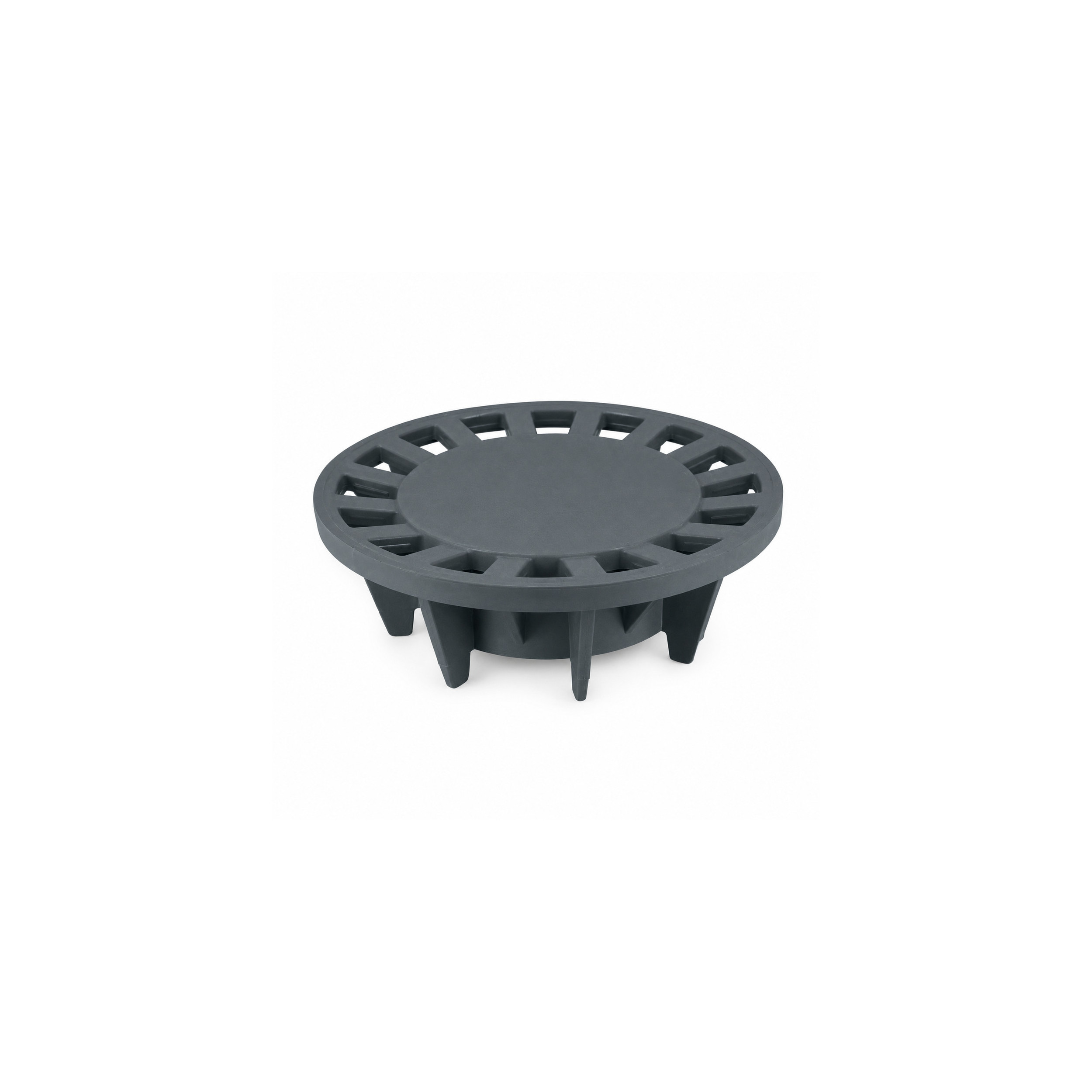 Griglia sifone 230 mm cortile NICOLL 250x250 grigio scuro