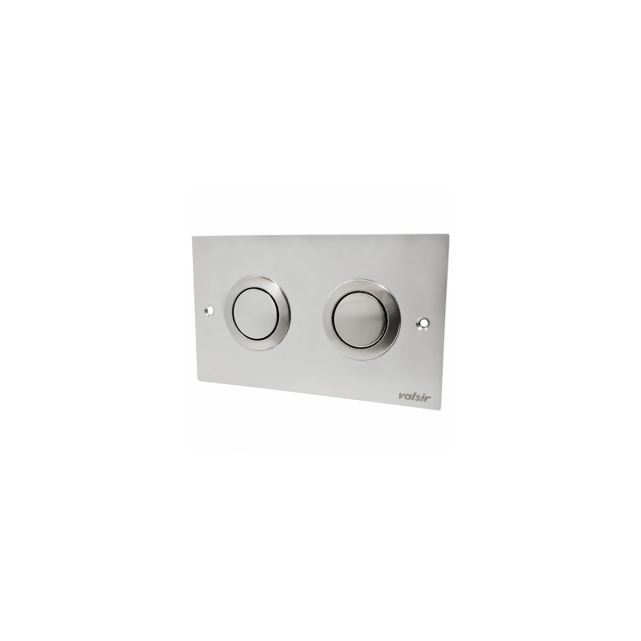 Stainless steel flush plate double push button WC Valsir