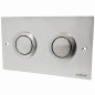 BEDIENINGSPLAAT PNEUMATISCH INOX DUBBELE DRUKKNOP VOOR INBOUW HANGTOILET WINNER - VALSIR BEDIENINGSPLAAT PNEUMATISCH INOX DUBBELE DRUKKNOP VOOR INBOUW HANGTOILET WINNER - VALSIR