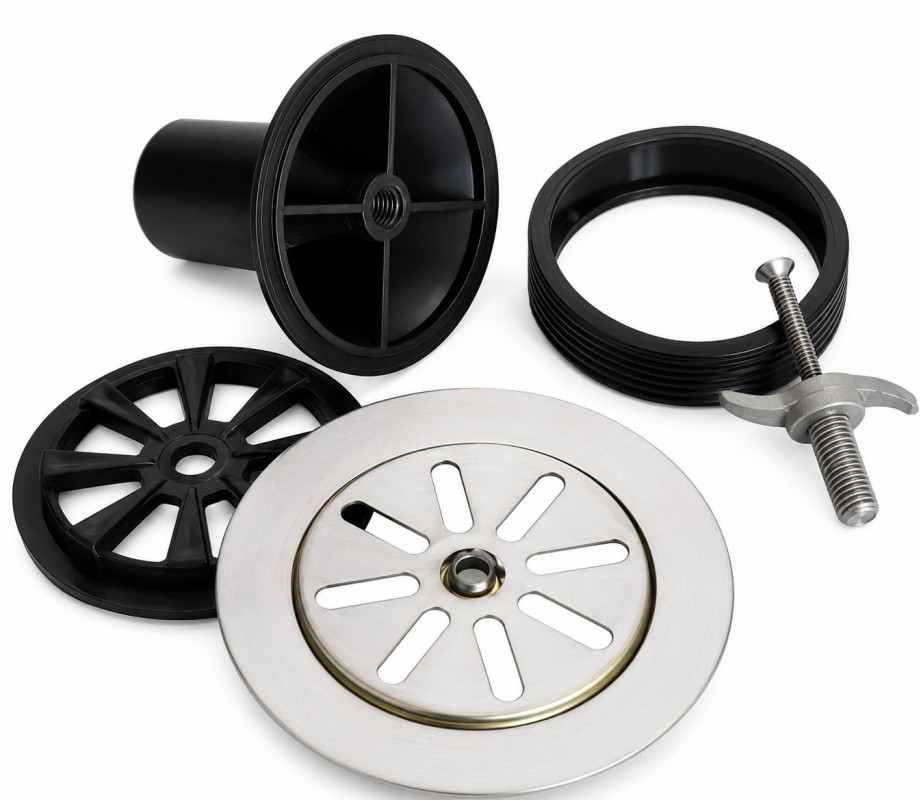 kit griglia inox e piletta per ISOTANCHE Classic diametro 50 mm kit griglia inox e piletta per ISOTANCHE Classic diametro 50 mm