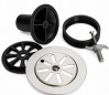 Kit aus Edelstahlgitter und Ablaufventil für ISOTANCHE Classic Durchmesser 50 mm