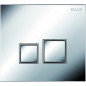 Siamp flush plate double volume Square shiny with matte inserts