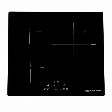 Plaque induction Frionor 3 zones tactile encastrable noire