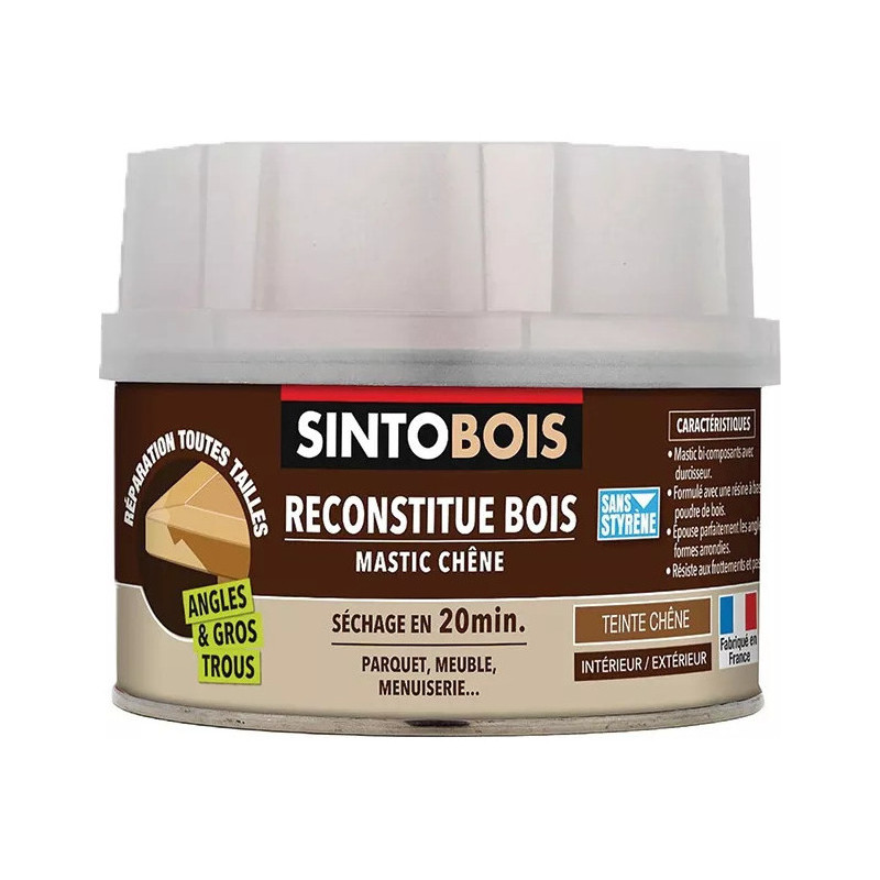 Reconstitutes medium oak wood Sinto 190g for missing parts Reconstitutes medium oak wood Sinto 190g for missing parts