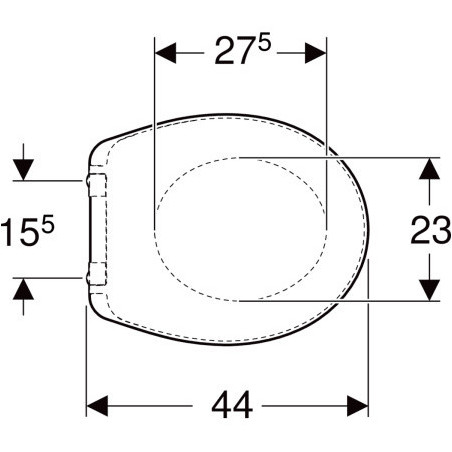 Geberit Bastia toilet seat slow-close white