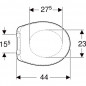 Toiletbril Geberit Bastia softclose wit