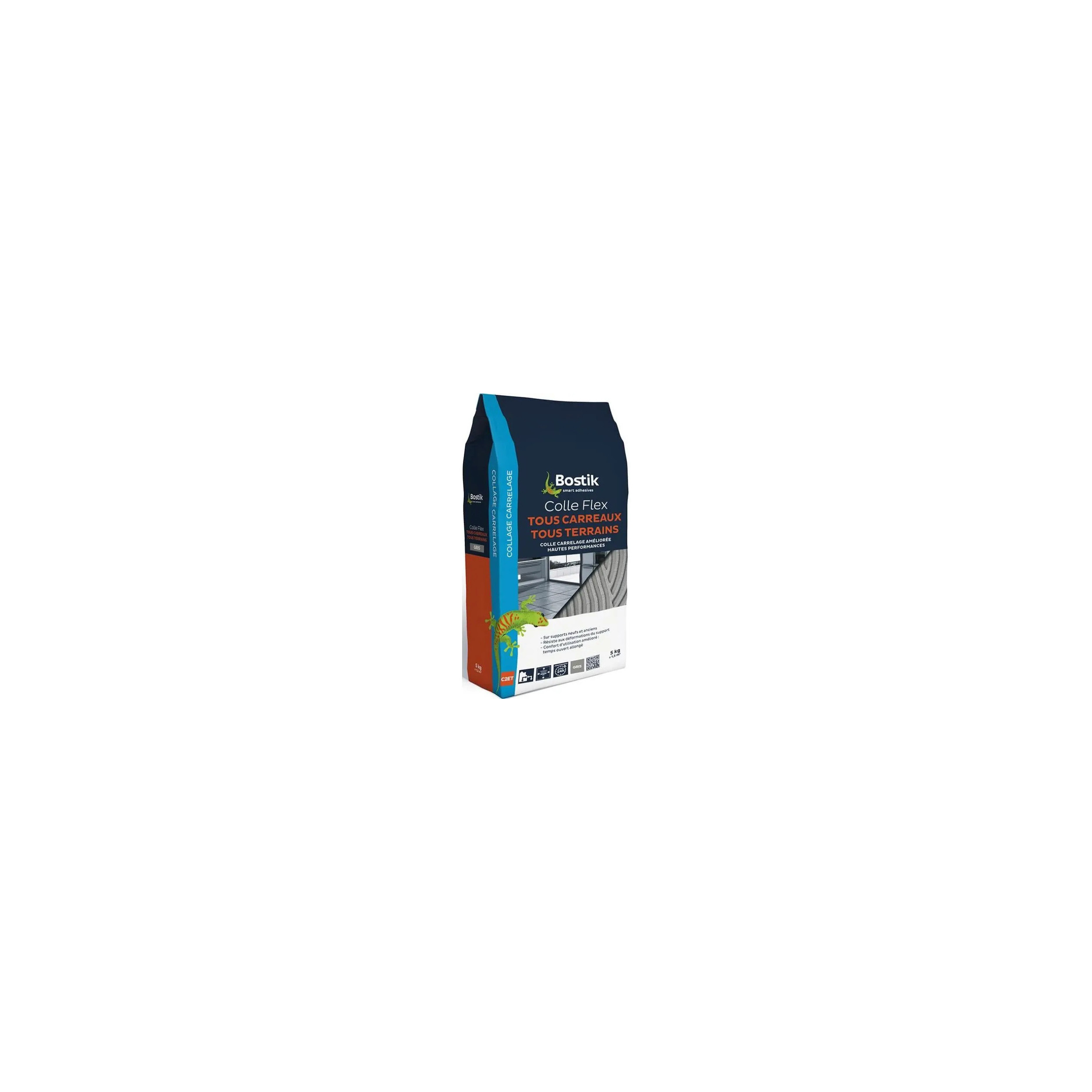 Colle carrelage Bostik gris 5kg DESCO243642