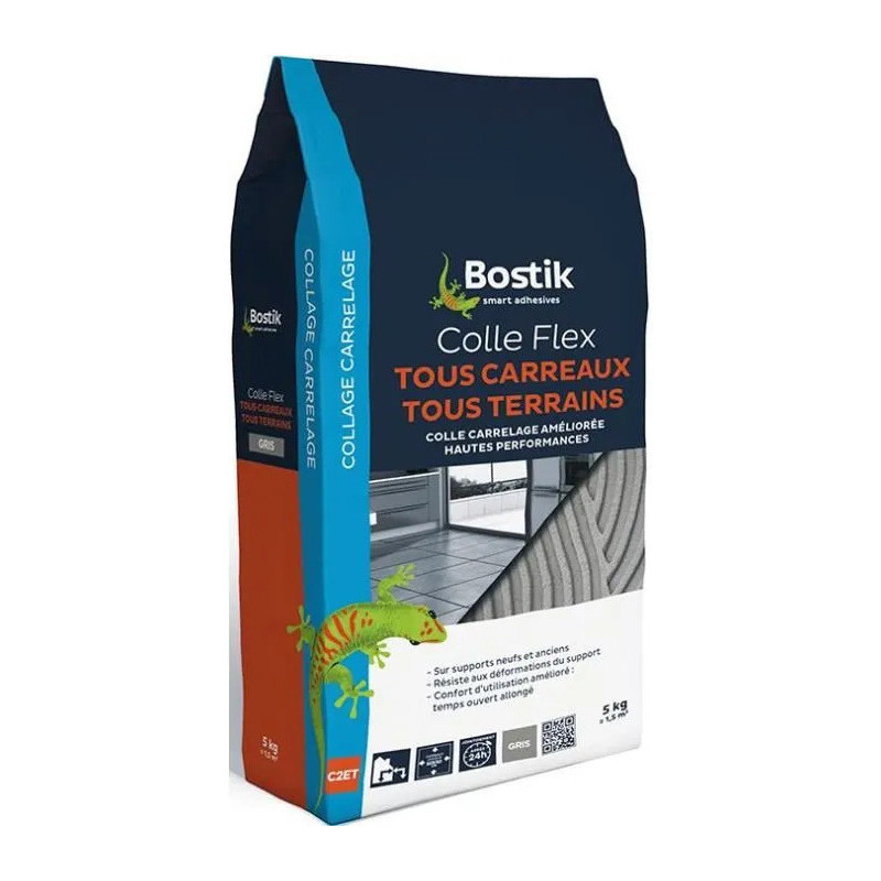Adhesivo para azulejos en polvo Bostik gris 5kg todos los azulejos Adhesivo para azulejos en polvo Bostik gris 5kg todos los azulejos
