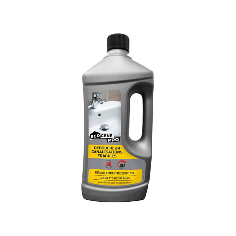 Desatascador para tuberías frágiles Ecogene 1L uso profesional Desatascador para tuberías frágiles Ecogene 1L uso profesional
