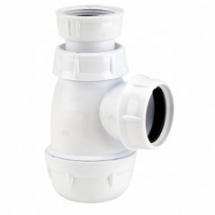 Sifone bidet universale 32 mm NICOLL regolabile con tappo smontabile, 33x42 LB221 - Immagine 1/4