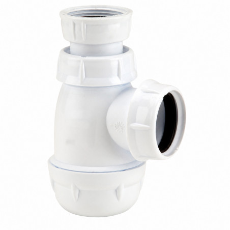 Sifone bidet universale 32 mm NICOLL regolabile con tappo smontabile, 33x42 LB221 - Immagine 1/4