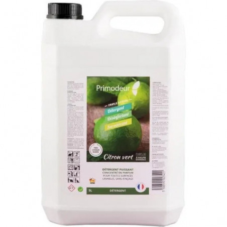Détergent désinfectant surodorant citron vert JAG PRIMA 5L 60520