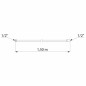 Flessibile doccia 1/2" cromato Delabie Inox 1,50m uso intensivo Flessibile doccia 1/2" cromato Delabie Inox 1,50m uso intensivo