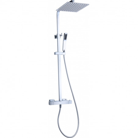 Thermostatische vierkante douchekolom PF Robinetterie CUBRA Confort 84QU250TH
