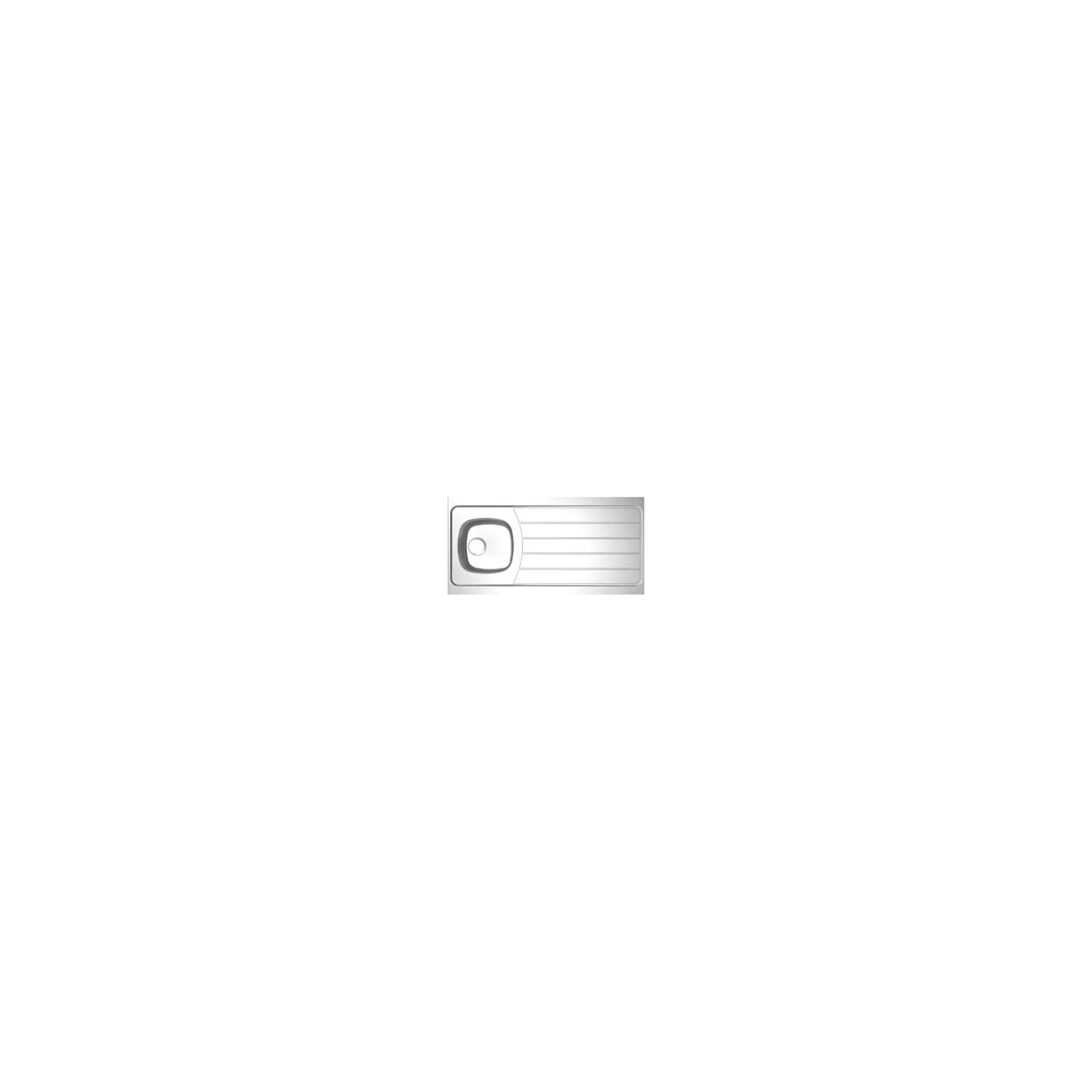 Lavello inox 1 vasca 1 scolapiatti Moderna ISEO 120x60cm da appoggio EPAI120A00