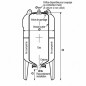 Réservoir ballon vessie surpresseur Jetly 500L vertical, 10 Bars