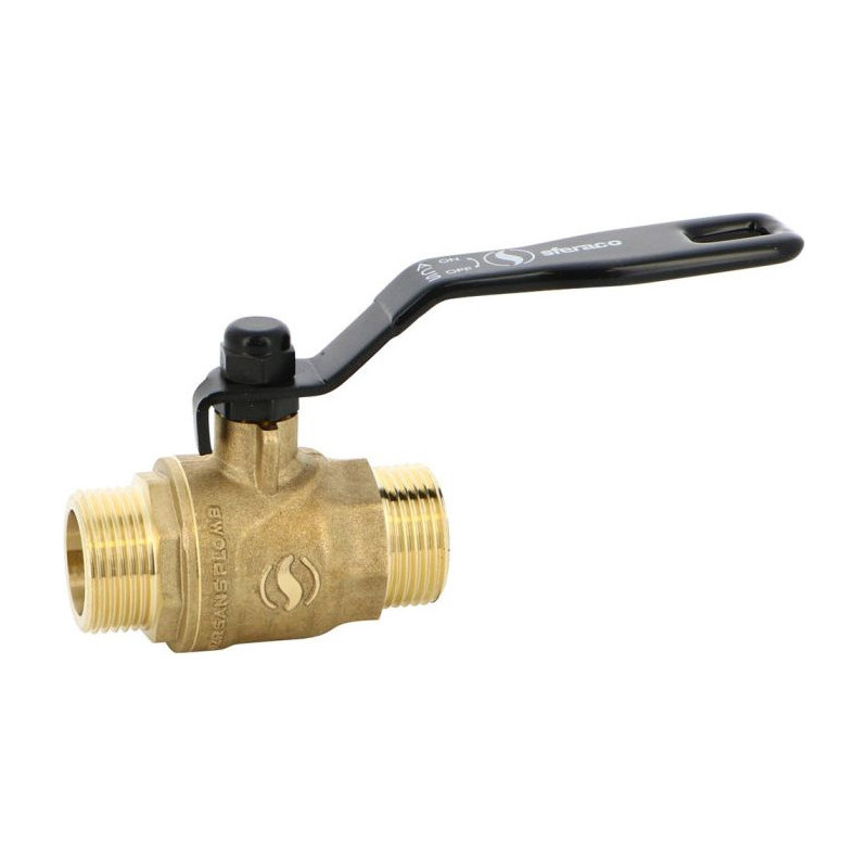 Valvola doppia maschio Sferaco 34 mm ottone senza piombo Valvola doppia maschio Sferaco 34 mm ottone senza piombo