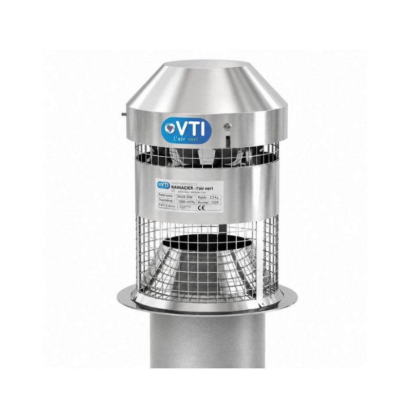 Extracteur statomécanique VTI MAXIVENT MV2 conduit individuel Ø125/139 mm Extracteur statomécanique VTI MAXIVENT MV2 conduit individuel Ø125/139 mm