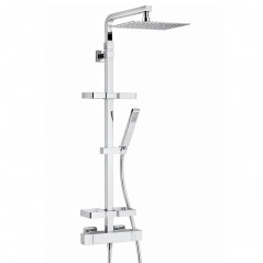 Thermostatische douchekolom "Touareg" NF, massief verchroomd messing, verstelbare hoogte VALENTIN 666900.000.00 - Afbeelding 1/4