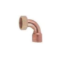 Fitting 2 pieces elbow copper sleeve 12X17/12 - Riquier - Référence fabricant : 5072