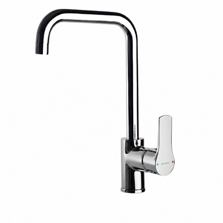 Robinet mitigeur lavabo Titanium bec haut chromé, vidage tirette RAMON SOLER 1811VA9065 - Image 3/3